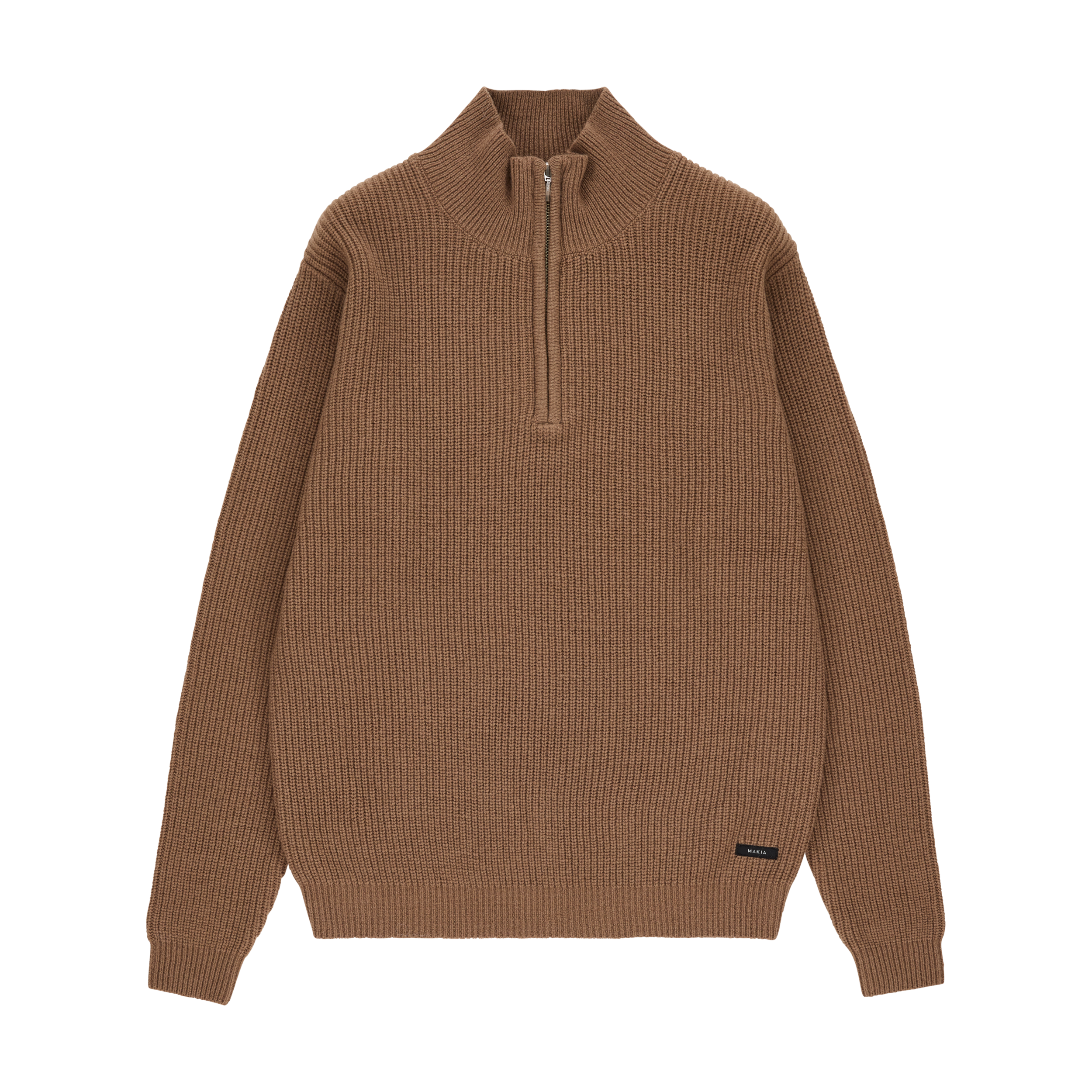 M50135_157_M; M50135_157_XXL; M50135_157_S; M50135_157_L; M50135_157_XL; Makia Touko Half Zip Knit  /  