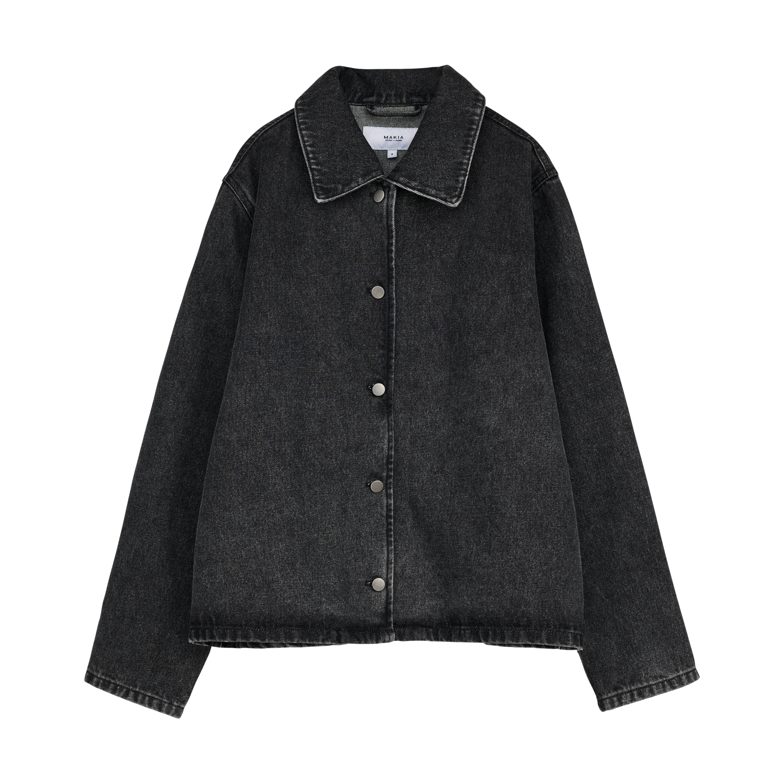 W60073_996_XL; W60073_996_XS; W60073_996_XXL; W60073_996_S; W60073_996_M; W60073_996_L; Makia Janet Denim Overshirt  /  