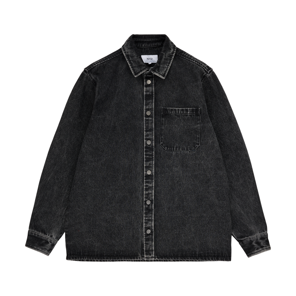 M60197_996_XXL; M60197_996_XL; M60197_996_S; M60197_996_M; M60197_996_L; Makia Denim Overshirt  /  