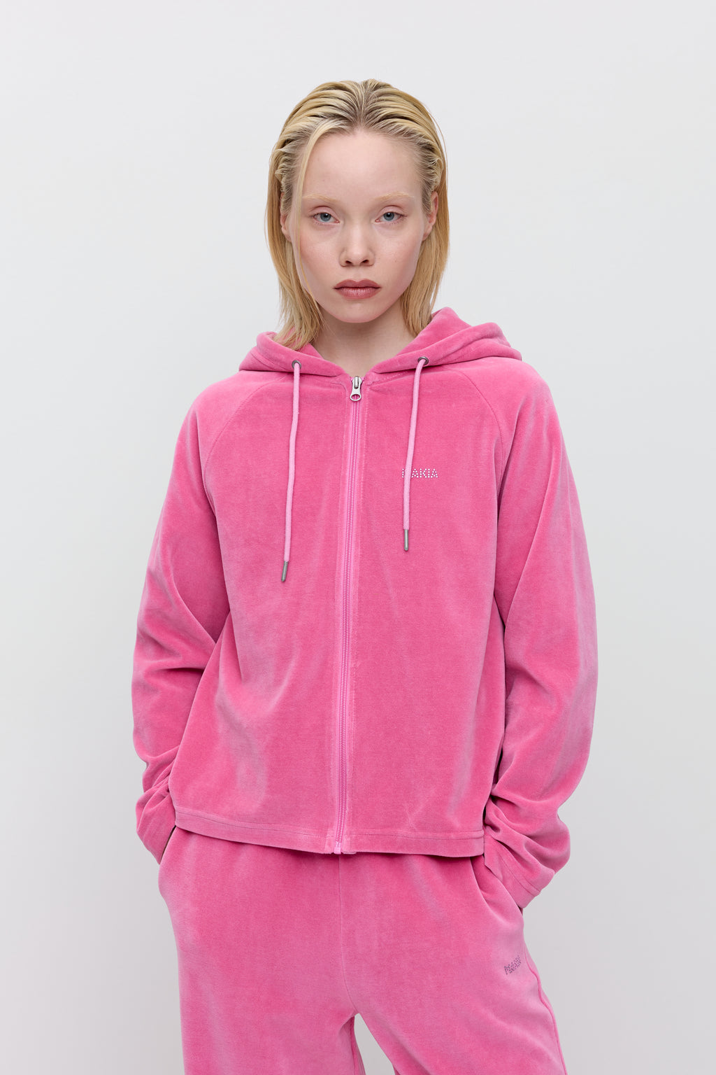 Nylon Zip Hoodie