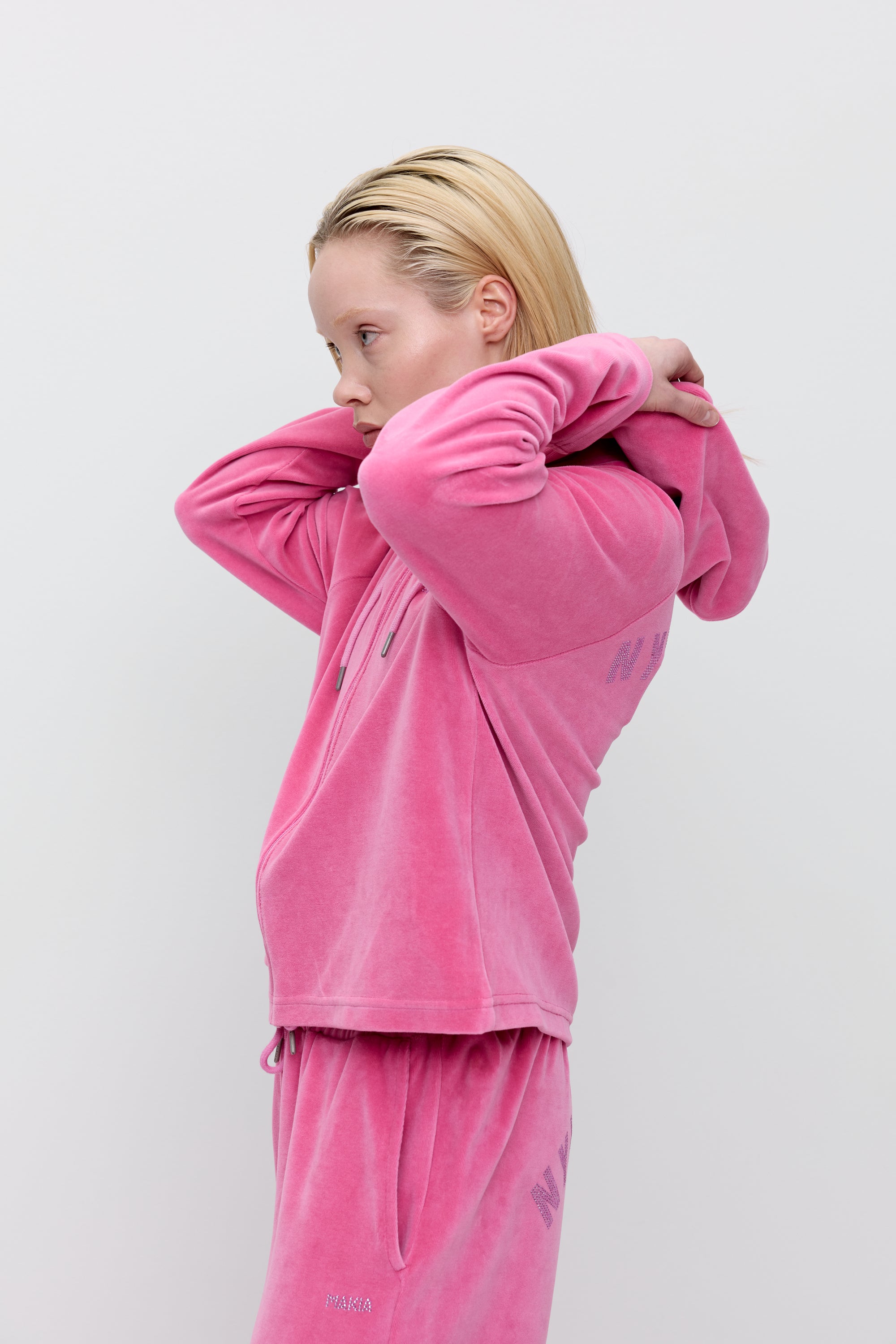 Nylon Zip Hoodie