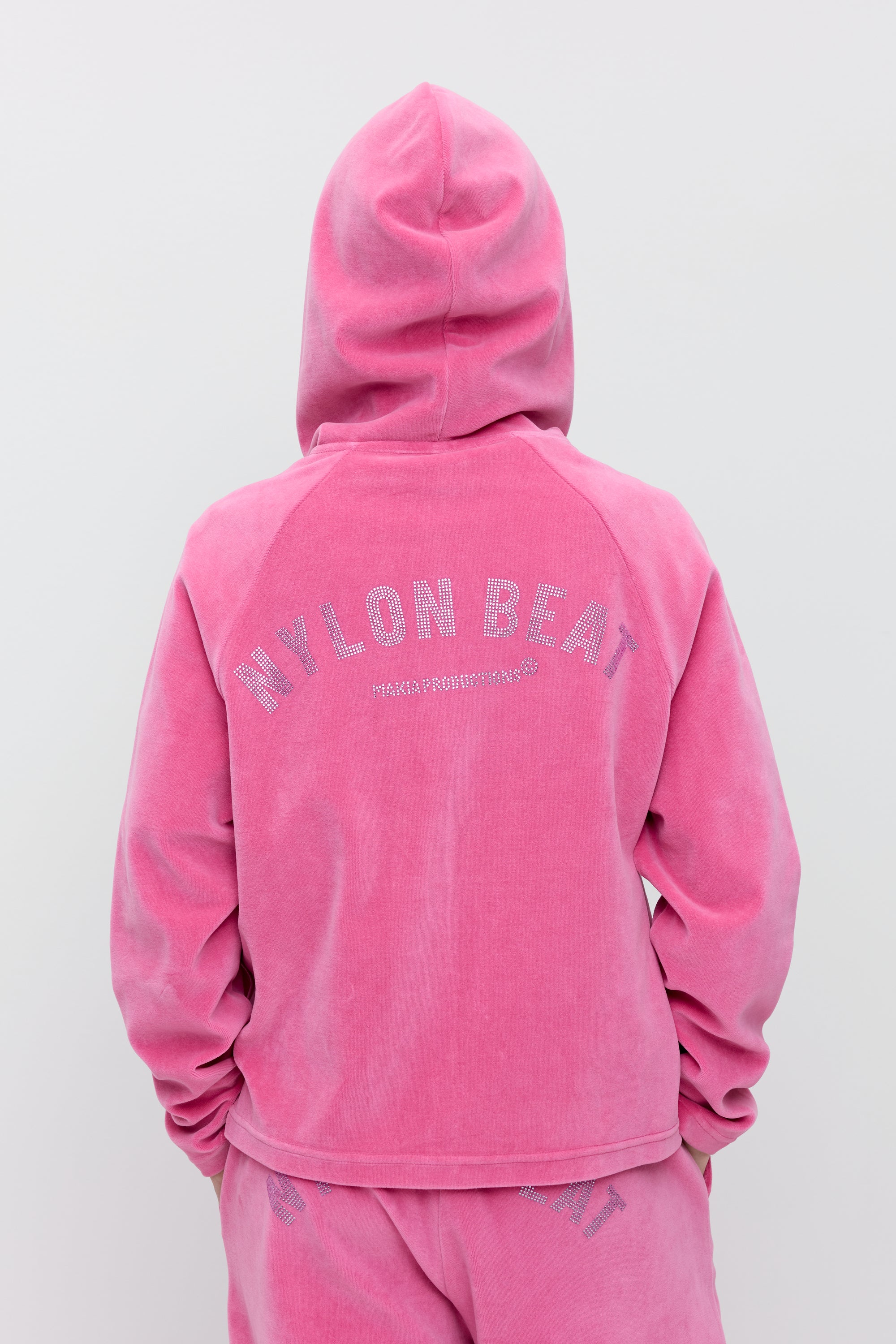 Nylon Zip Hoodie