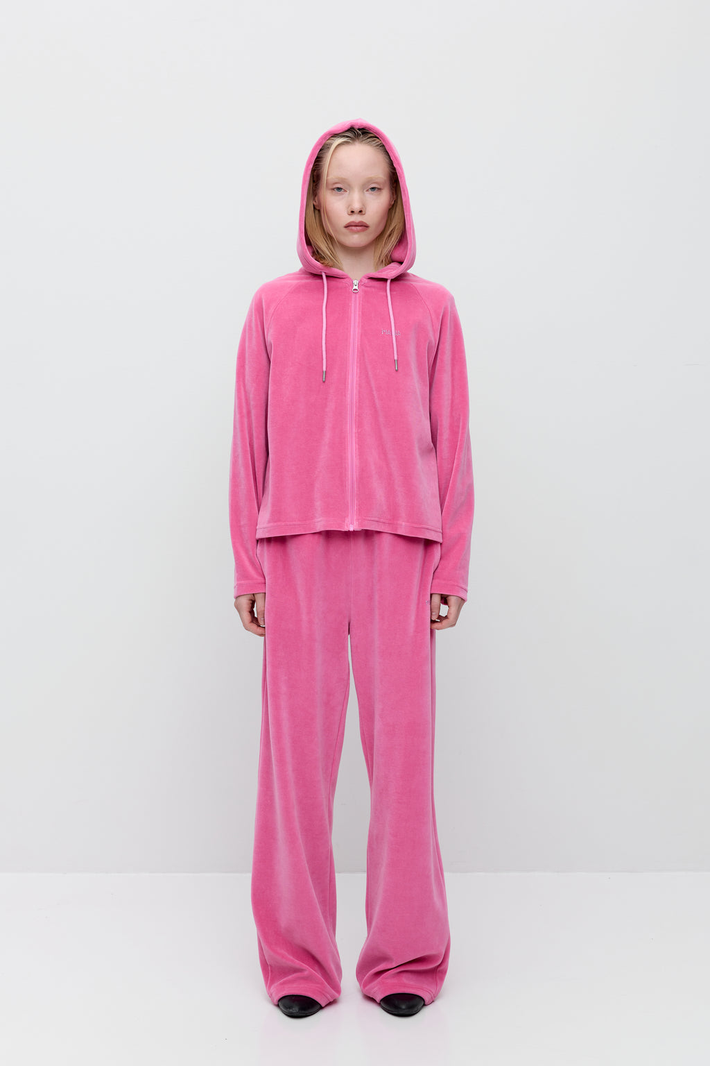 Nylon Zip Hoodie
