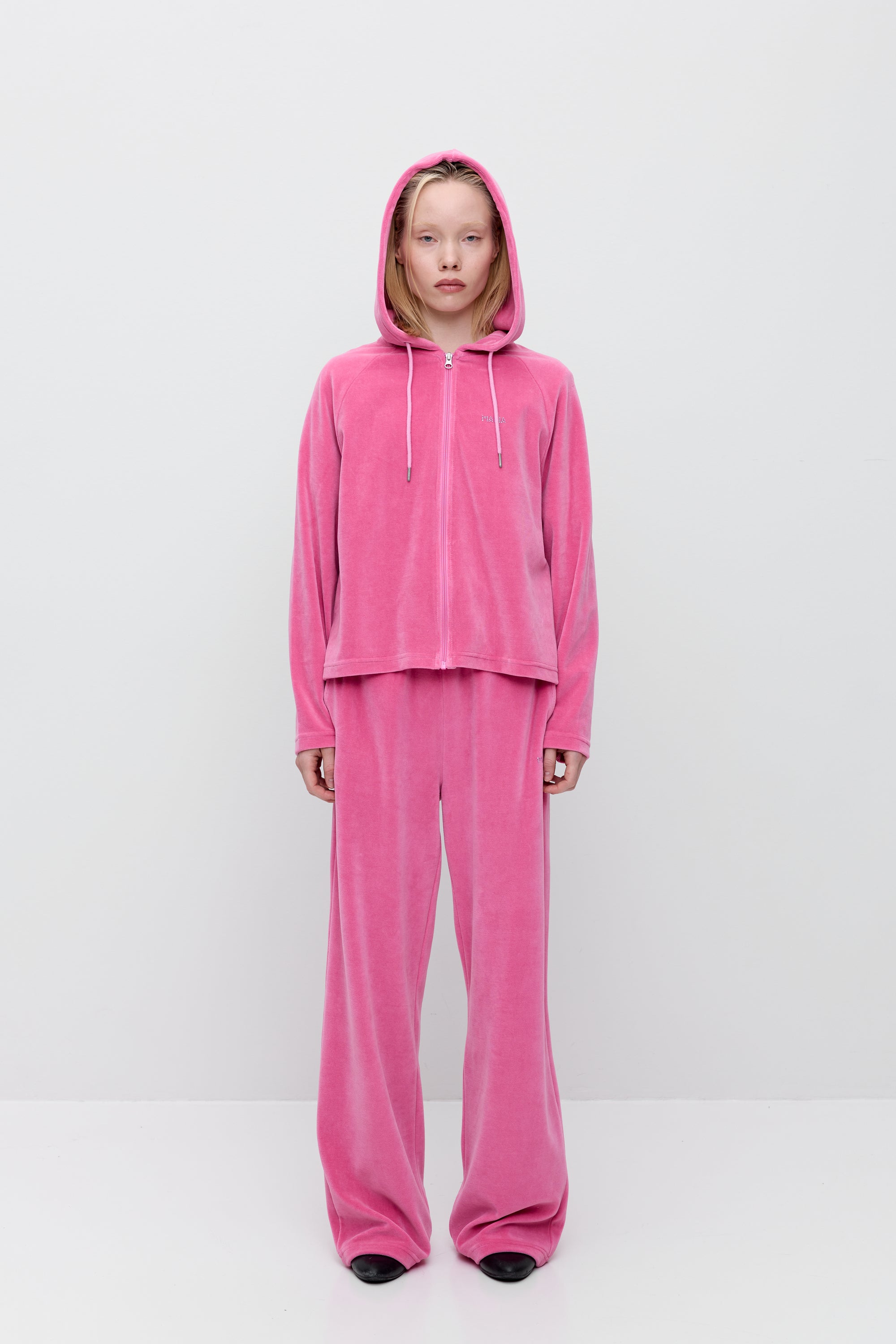 Nylon Zip Hoodie