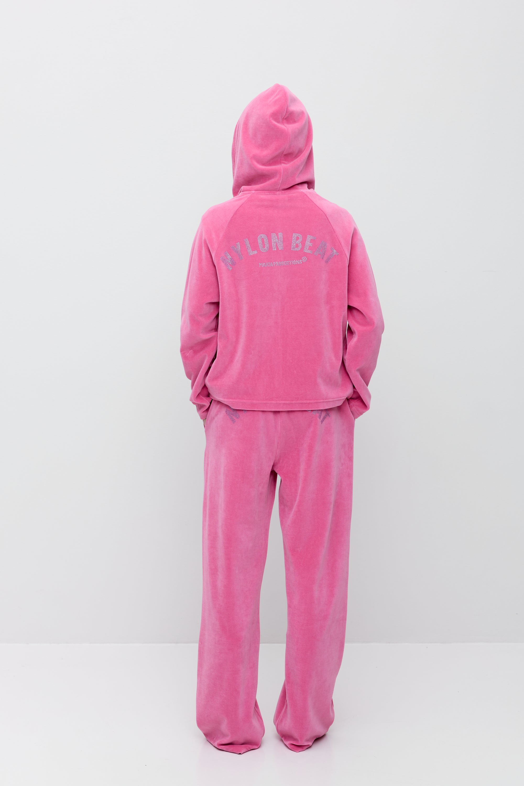 Nylon Zip Hoodie