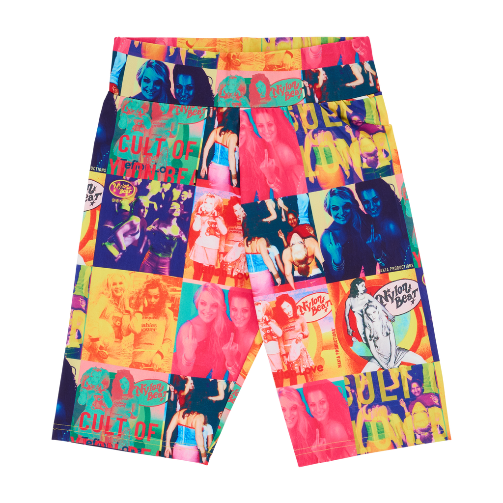 Nylon Biker Shorts