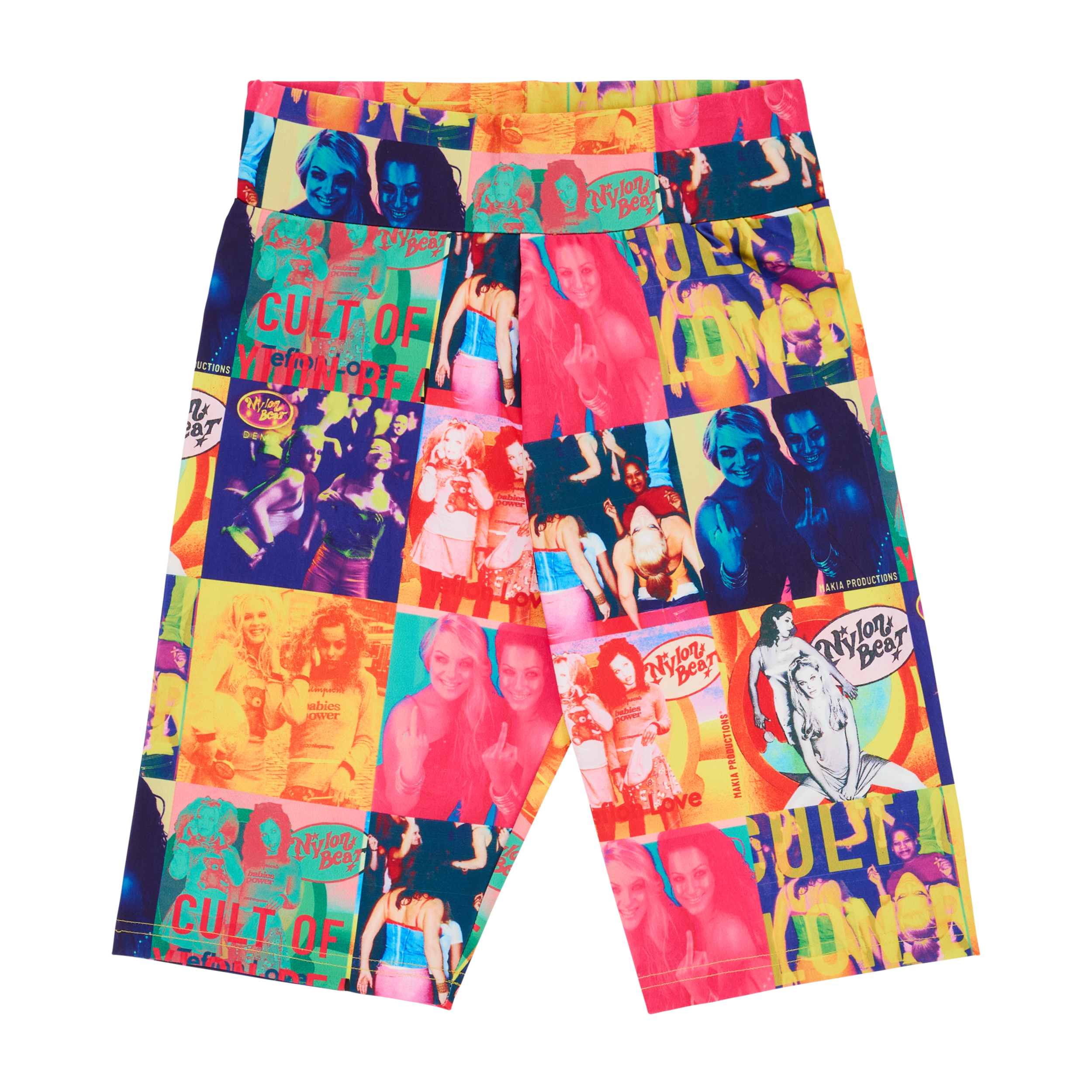 Nylon Biker Shorts