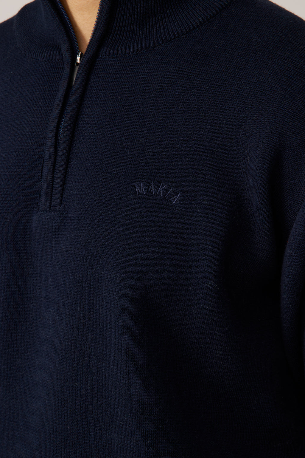Coal Half Zip Knit