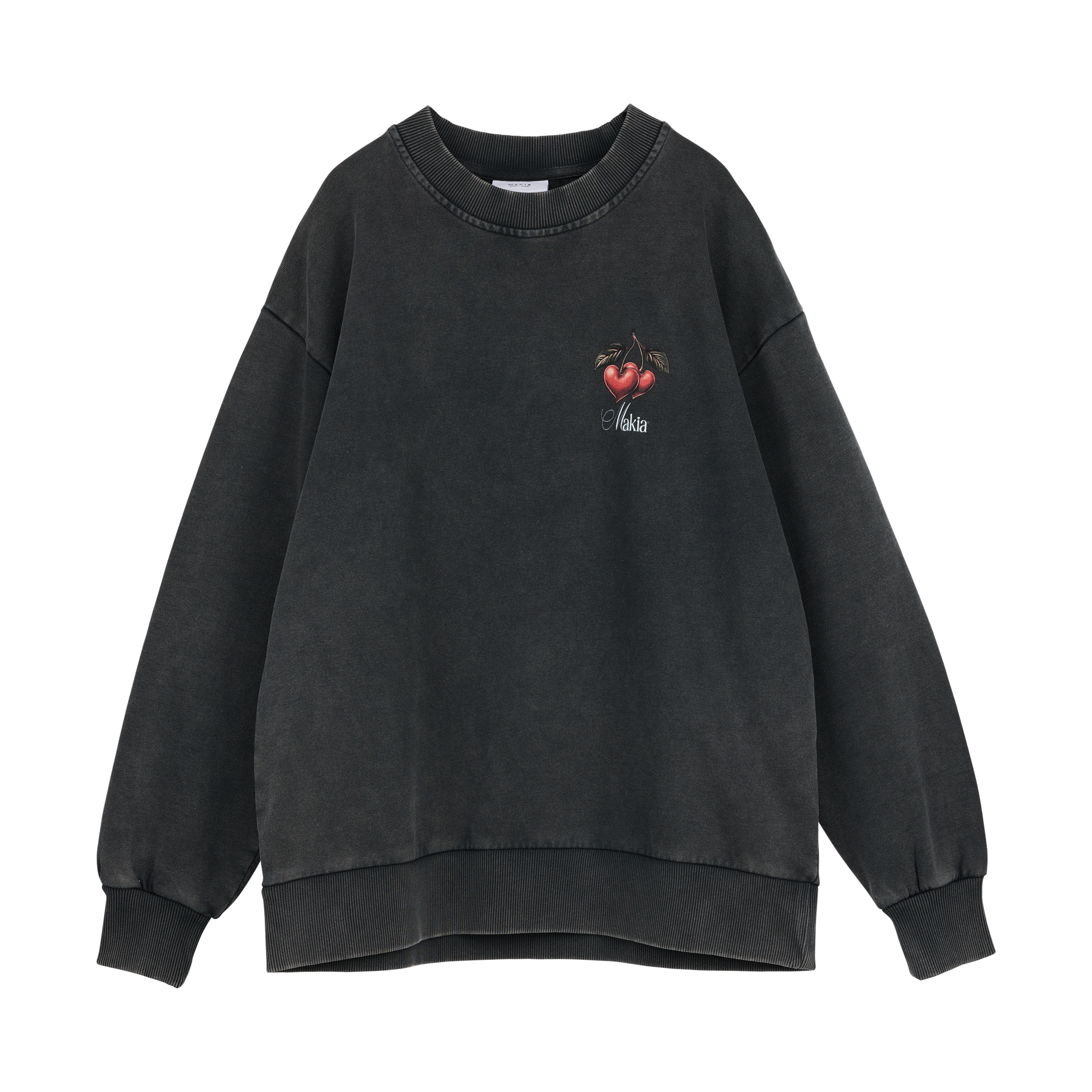 W41073_996_XL; W41073_996_L; W41073_996_M; W41073_996_XXL; W41073_996_XS; W41073_996_S; Makia Cherryheart Sweatshirt  /  